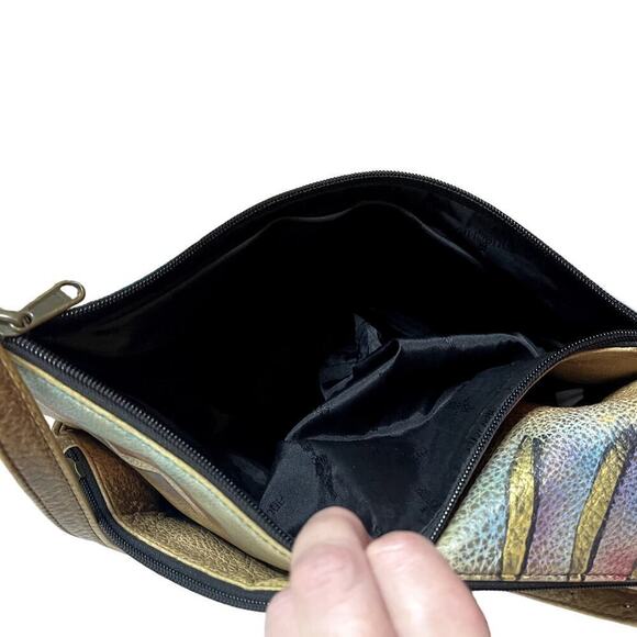 ANUSCHKA  GENUINE  LEATHER  HAND PAINTED‎ HOBO BAG - Picture 7 of 13